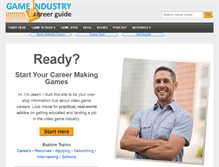 Tablet Screenshot of gameindustrycareerguide.com